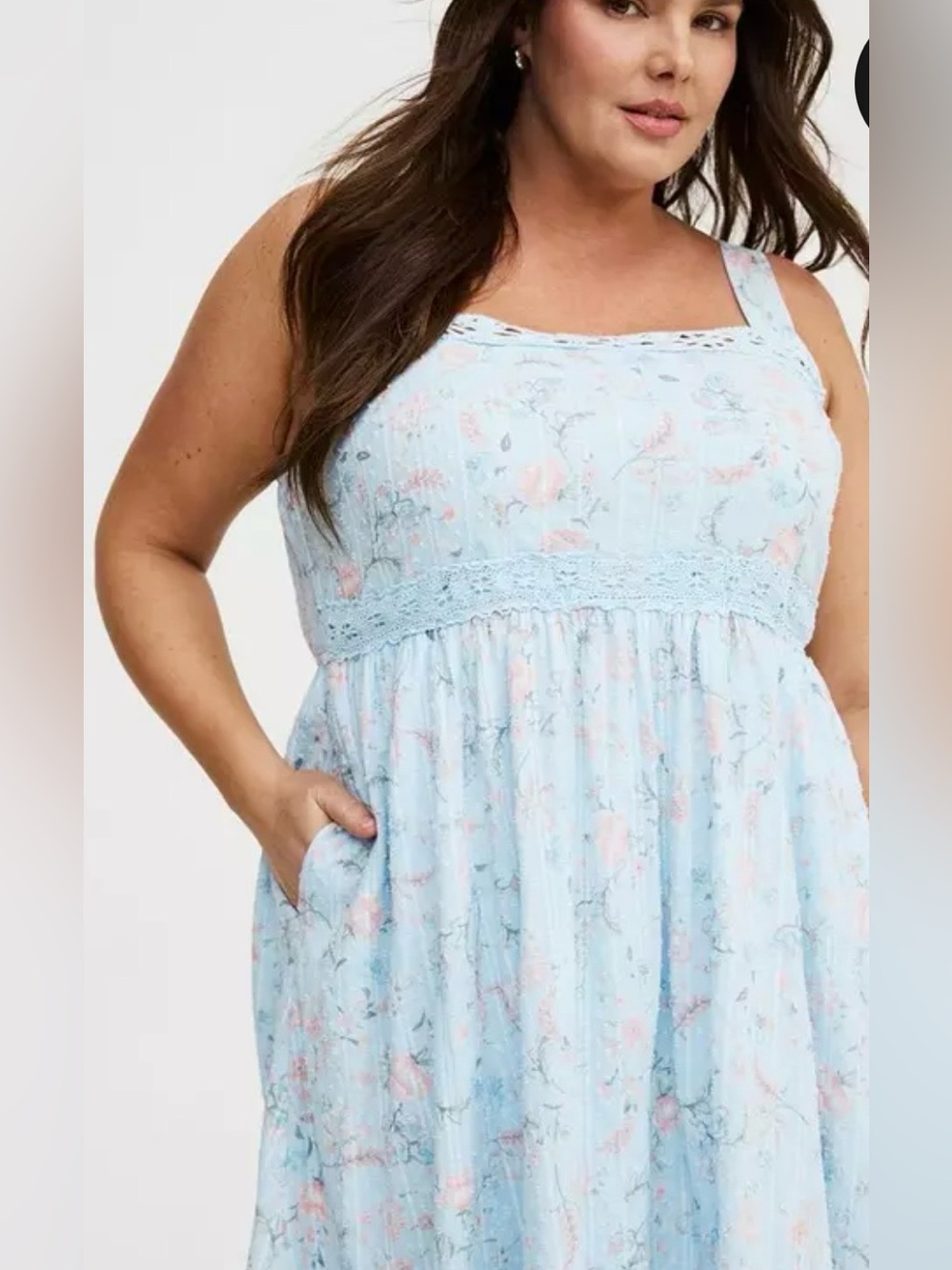 Torrid Light Blue, Square Neck Tea Length Dress
SIZE 2X *NWT* - Picture 7 of 14